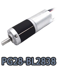 pg28-bl2838 Motor eléctrico de CC con reductor planetario de metal pequeño de 28 mm.webp